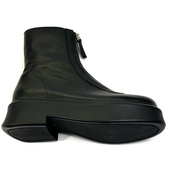 Steve Madden Jones Boots Womens 9.5M Black Leather Front Zip Platform New $130 - Picture 6 of 14